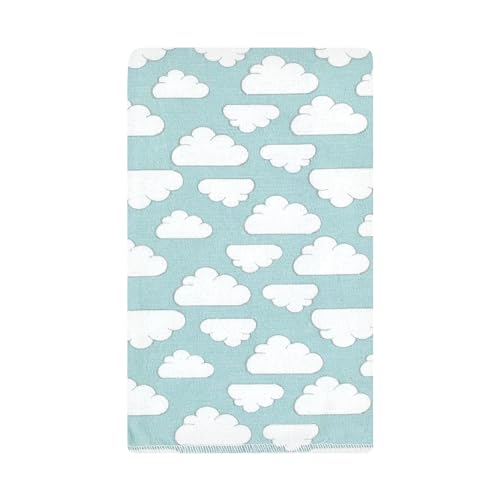 Image of Hudson Baby Unisex Baby Cotton Poly Flannel Burp Cloths, Boy New Elephant 10-Pack, One Size
