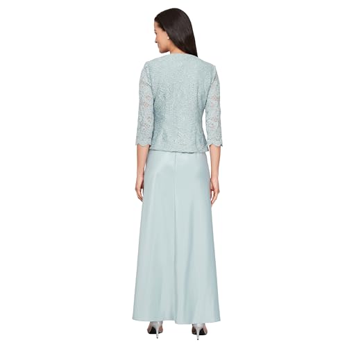 Image of Alex Evenings Womens Two Piece Mother of The Bride Dress with Lace Jacket