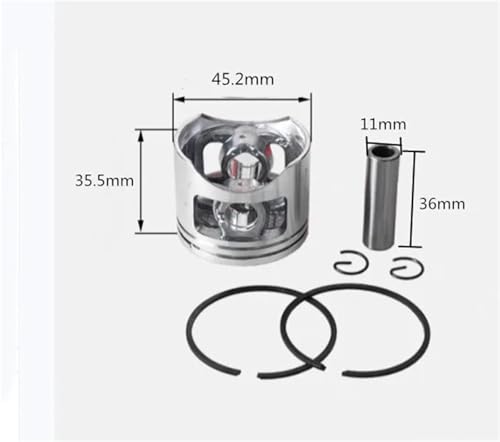 Kit piston de tronçonneuse 45.2mm haute compression pour G5800 58cc - 3