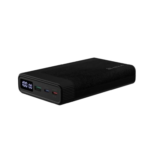 Image of ADAM ELEMENTS Fast Charger - GRAVITY Pro 100W Fast Charging Power Bank 20000mAh for iPhone 12 /13 /14 /15 series, iPad, MacBook Pro, AirPods & Apple Watch series (Black)