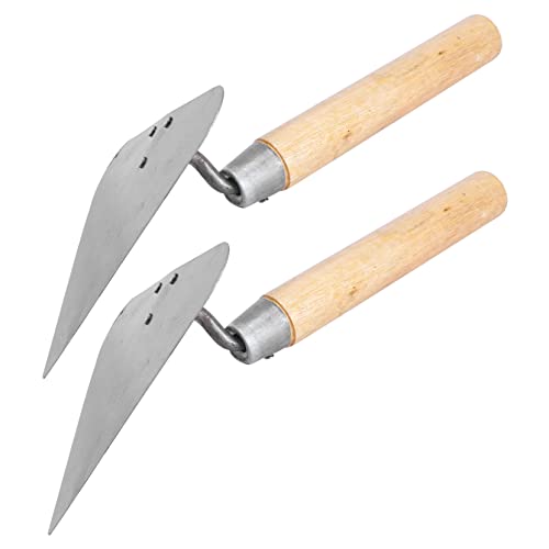 NUOBESTY 2pièces Spatule De Construction Truelle à Briques Acier Inoxydable Truelle De Maçon Pour Plâtre Et Maçonnerie Lot