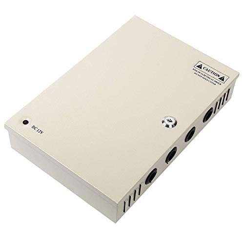 Ares Vision 18 Channel/Port 20 AMPS, 12V DC Power Supply Box, Individually Fused for CCTV, LED, and All 12v DC Devices.
