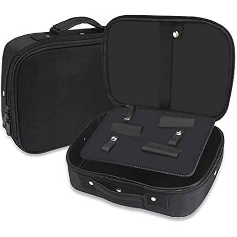 Noverlife Schwarze Friseurtasche, Friseurwerkzeuge Aufbewahrungstasche, Große Kapazität Haarwerkzeuge Friseur Friseur Reisekosmetik Organizer Tasche für Haarschneider, Schere, Trimmer, Friseurbedarf Cover