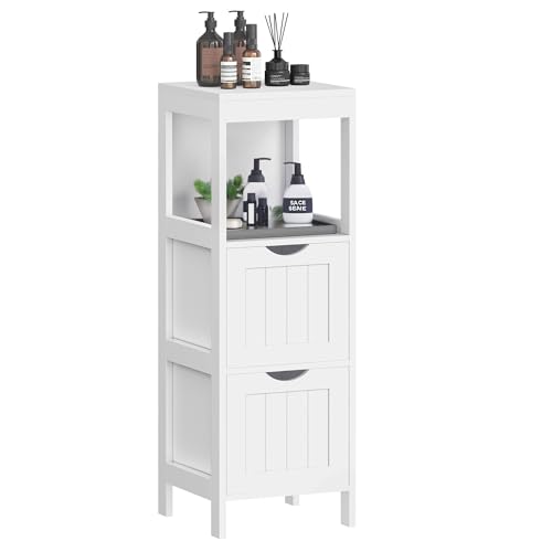VASAGLE Bathroom Floor Cabinet 2 Drawers