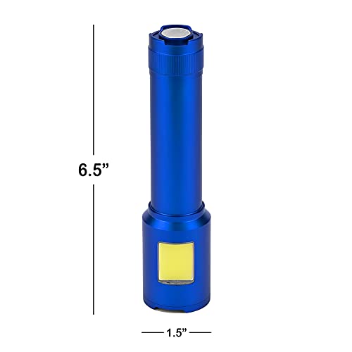 Sweda Handheld Super Bright Multi-Function Aluminum Flashlight With Sidelight, Magnetic Flashlight For Camping, Biking, Hiking, Outdoor, Sos, Home Emergency #TOP3