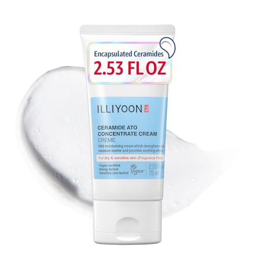 Illiyoon Ceramide Ato Concentrate Cream | Moisturizer for Dry & Sensitive Skin, 100hr Lasting...