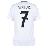 RM Vini jr Home Soccer Jersey for Men Fan Version (US, Alpha, Large, Regular, Regular, Home)