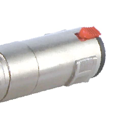 Image of MX 3‑Pin XLR Male to P‑38 Mono Female Locking Adapter - Heavy‑Duty Mic Connector, High-Temp Insulator, Professional Audio Use