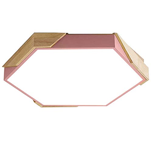 Plafonnier LED montage encastré 40cm rose pour éliminer les zones d'ombre du plafond