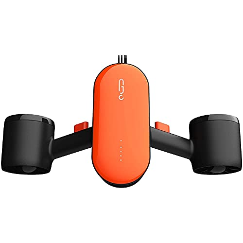 CellBee Underwater Sea Scooter with Camera Underwater Drone Dual Motors Max Depth 100FT 45min 4mph Water Sports Swimming Pool Diving for Kids Adults (Orange)