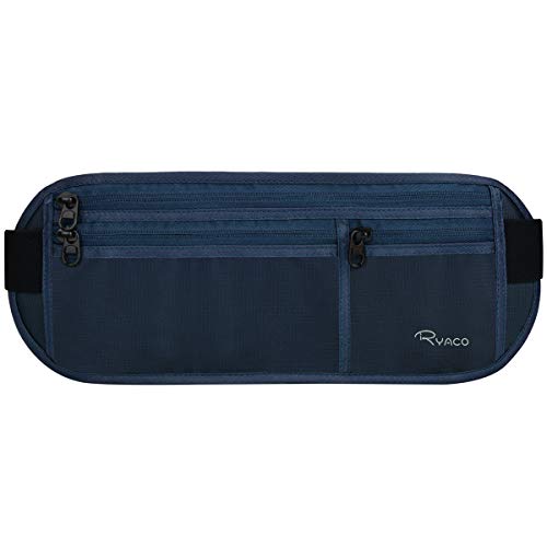 RYACO Travel Money Belt, RFID-heuptas voor hardlopen, fietsen, wandelen - Duurzaam Comfortabel Lichtgewicht Veilig Verborgen reispaspoort Portemonnee