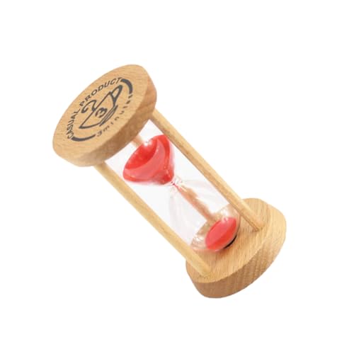 ABOOFAN 3 Temporizador De Arena Mini Temporizador De Cocina Reloj De Arena para Junta Arte De Arena En Movimiento Movimiento Líquido Salvadera De Arena Juguete Jugar Rojo
