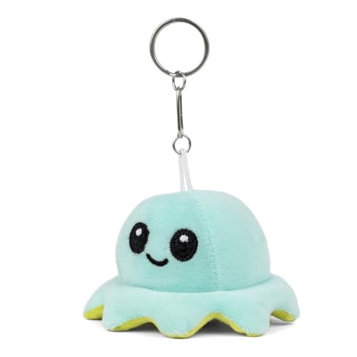 Image of Mirada Octopus Keychain Soft Toy - 11cm | Cute Green Mini Plush Keyring & Bag Charm | Adorable Stuffed Animal Keychain for Kids, Boys & Girls | Ideal for Backpacks & Gifts