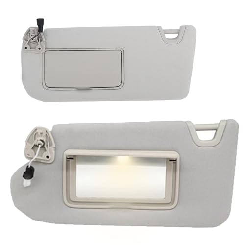 Nissan Altima Left Driver Visor Gray Illuminated Mirror