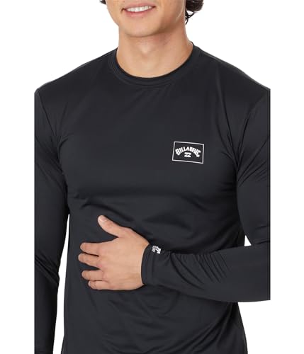 Billabong Arch Mesh Loose Fit Long Sleeve Surf Tee Black SM3