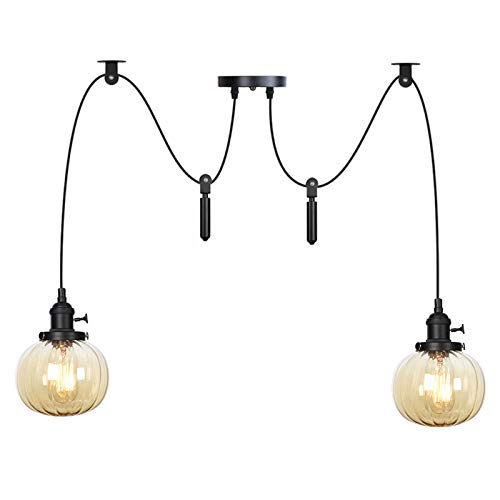Lampe suspendue pour salle à manger éliminant les zones sombres de la table
