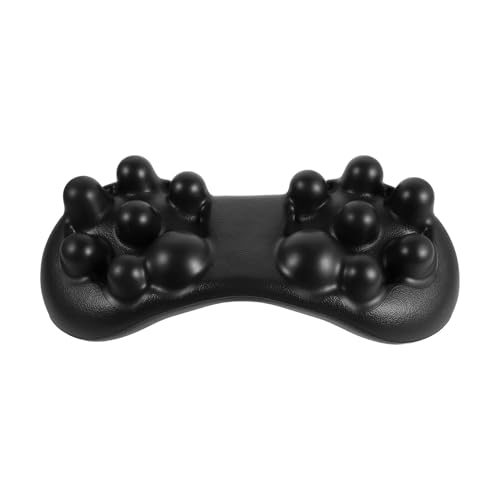 Oreiller cervical et dorsal ergonomique contre le mal de dos en mousse à mémoire de forme noire