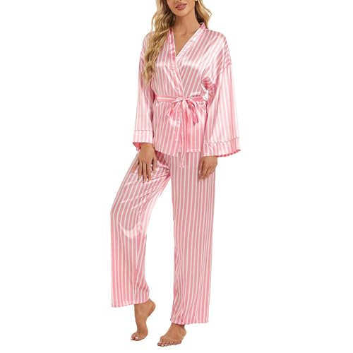 Pyjama léopard femme élégant haut et pantalon de nuit confortables