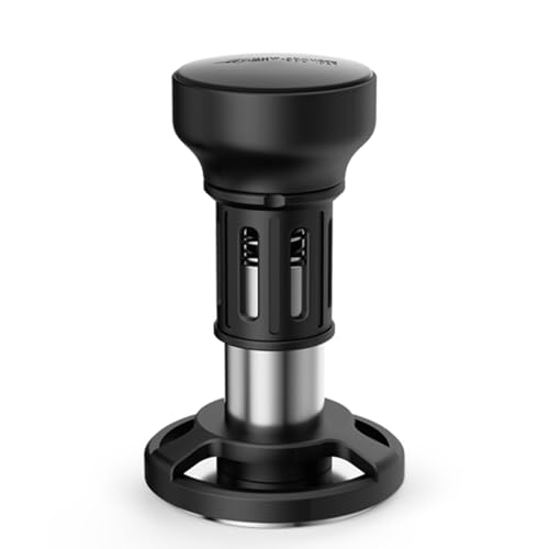 Coffee Tamper 58.5mm | 4 Spring System for Steady Pressure & Audible Feedback | Self Adjustable Depth Auto Reset Coffee Tamper with 304 Stainless Steel Base & Ergonomic Handle