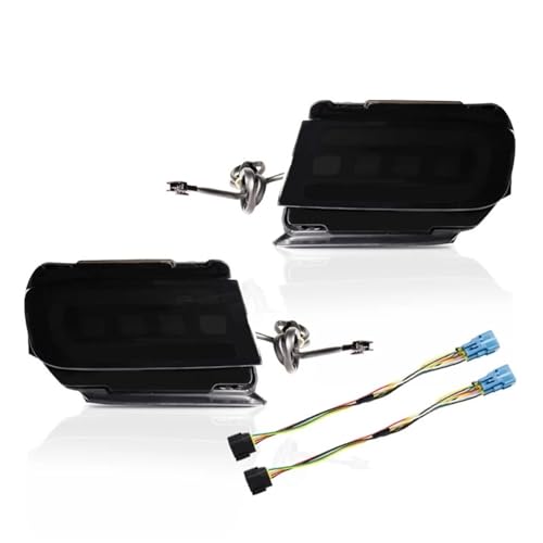 tusgt Luz Antiniebla Parachoques Trasero Coche Para Land Para Cruiser Para Prado 150 LC150 FJ150 GRJ150 Reflector Parachoques Trasero Coche Luces LED Luz Freno Trasera Y Antiniebla(Smoked Lens)