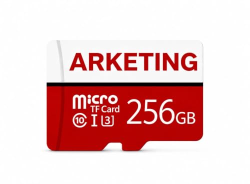 Image of Micro TF A1 Card 256GB, Class 10 U3, 120MB /s Read Speed, Red and White, for Smartphones, Laptops, Tablets
