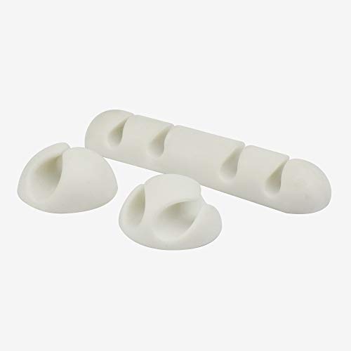 Serre-câbles adhésifs - Blanc Cover