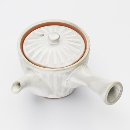 一久(Ichikyu) 美濃焼 急須 ティーポット ソギ型 粉引 ホワイト 日本製 500-34 の商品画像 2