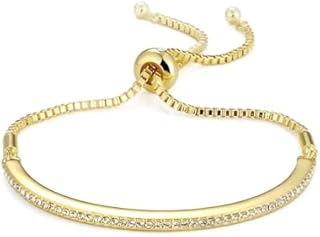 Philip Jones Gold Plated Friendship Bracelet Created with Zircondia® Crystals
