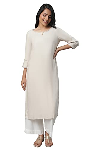 Image of Aurelia Women's Viscose Straight Fit Straight Kurta