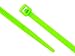 Secure 4 Inch Neon Green 18 lb Miniature Nylon Cable Tie - 100 Pack