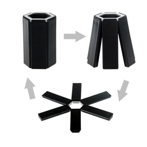 Support de tapis pot isolant pliable en silicone pour table de restaurant - 4