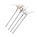 Cat Wand Toys 4 PCS Interactive Cat Feather Wands Cat Teaser Wand with Color Vary Feather and Bell