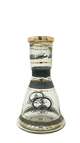 Khalil Maamoon Hookah Vase Best Shisha Base by Tornado (TM) Khalil Mamoon Vase (Small Black Gold)