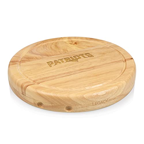 PICNIC TIME New England Patriots Circo Cheese Board & Tool Set, Natural Wood