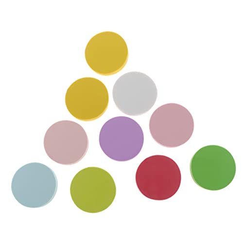 Beatifufu Round Rubber Stamp Carving Blocks 10pcs Set Stamping Block for Scrapbooking Cards Random Color