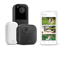 Nuova videocamera Blink (Outdoor 4) + videocitofono supplementare Blink (nero) | Videocamera di...