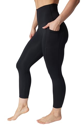 Yogalicious High Waist Ultra Soft 7/8 Ankle Length Leggings with Pockets for Women