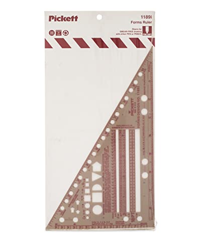 Pickett Business Forms Ruler Template, 6" x 10" x 0.03", Smoke Brown (1189I)