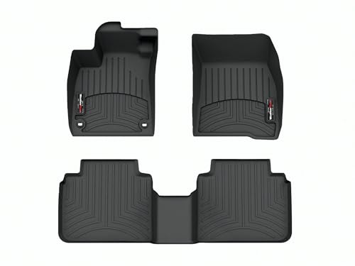 WeatherTech Custom Fit FloorLiners for - 1st & 2nd Row (441800-1-2), Black