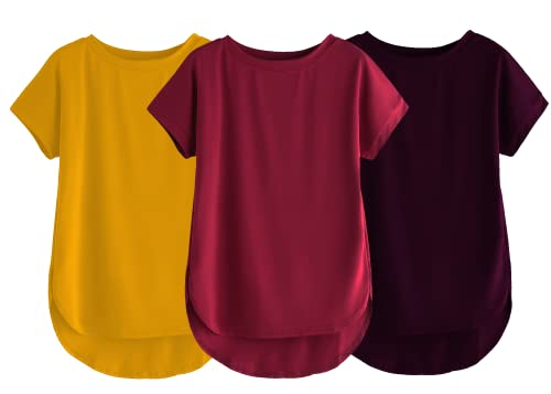 Image of Fabricorn Stylish Plain Up and Down Cotton Tshirt for Women
