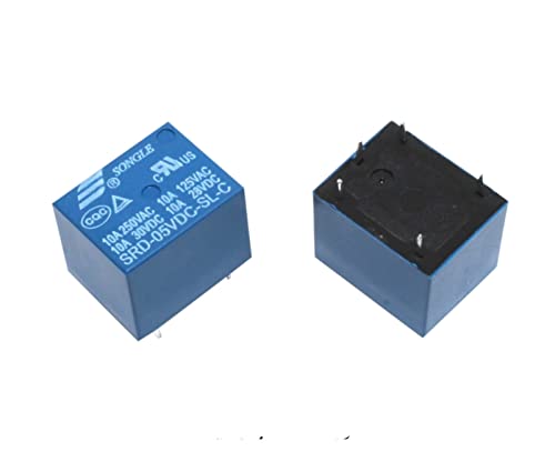 Relais SRD-05VDC-SL-C 5V DC 10A pour projets de réparation électronique et robotique