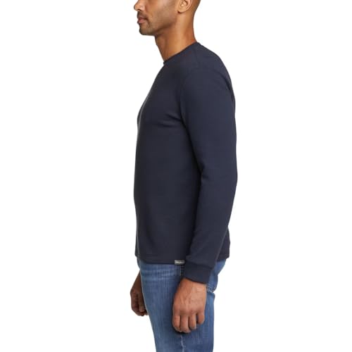 Eddie Bauer Thermal Crew Neck Long Sleeve Shirt (US, Alpha, Medium, Regular, Regular, Blue)3