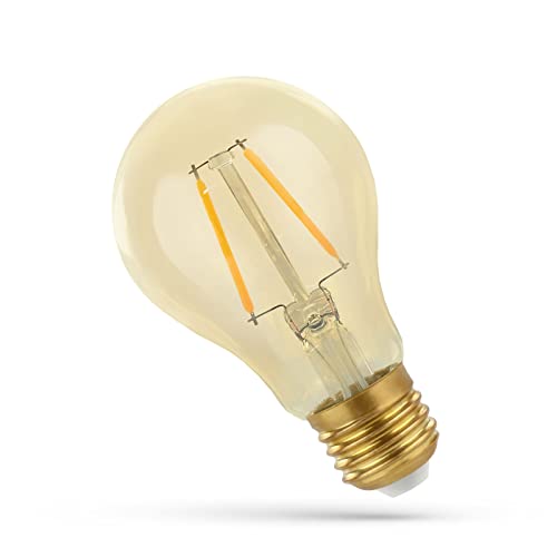 Spectrum retro Shine vintage LED Smoke oro vetro