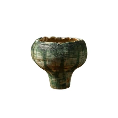 fengqingyunyan0304 Vaso di fiori, Vaso da fiori in ceramica vintage, piccolo vaso for piante verdi fatto a mano, decorazione for interni