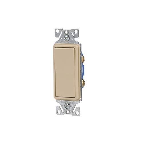 Image of Eaton 7501LA 15-Amp 120-Volt Single-Pole Decorator, Light Almond
