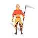 Jazwares Avatar: The Last Airbender Aang (Book One) - 4.5-Inch Scale Figure with Staff, Air Effects, and