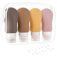 Algopix Similar Product 10 - AMMAX Portable Travel Bottles Set Leak