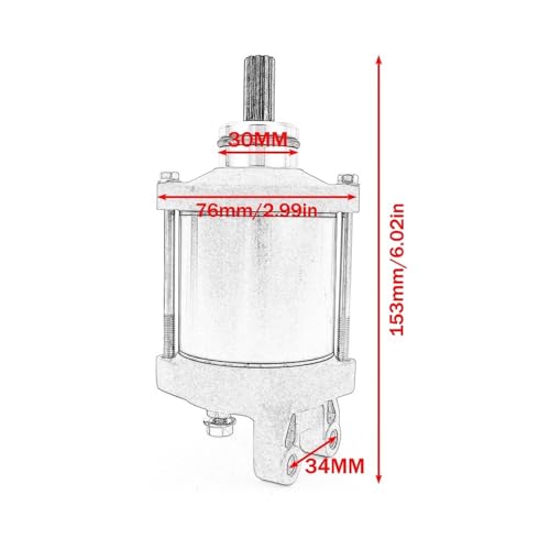 Piezas de repuesto: Motor de arranque para ATV KSF450 y KFX450R 2008-2014 5