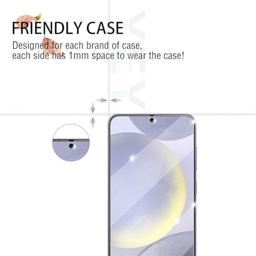 YEYEBF Galaxy S24 Plus Screen Protector + Camera Lens Protector, [2 +2 Pack] [Ultrasonic Fingerprint Unlock] Full Coverage Tempered Glass Screen Protector For Samsung Galaxy S24 Plus by YEYEBF - Used condition - Image 5