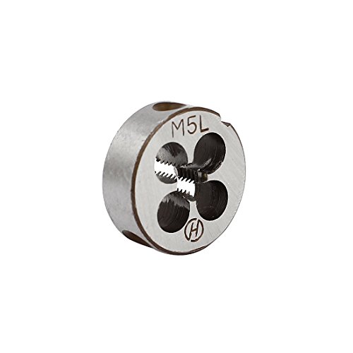 Aexit M5 Metric Dies 20mm OD Dia Left Hand Round Threading Die Thread Hex Threading Dies Cutting Tool
